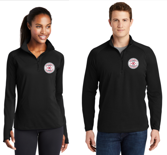 NCHS Cross Country - Circle - Black 1/4 Zip (Men's or Lady)