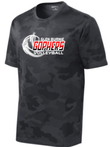 GB Volleyball - Gophers Black Camo Hex Short Sleeve Shirt