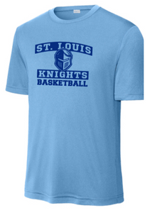 St. Louis Basketball - Performance Short Sleeve Shirt (Carolina Blue or Navy Blue)