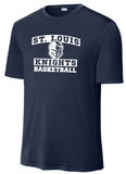 St. Louis Basketball - Performance Short Sleeve Shirt (Carolina Blue or Navy Blue)