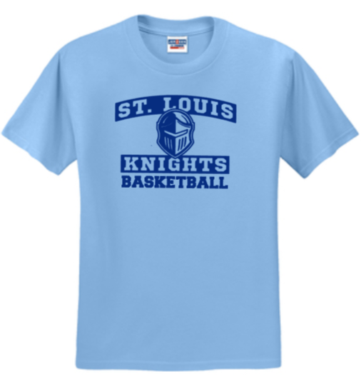 St. Louis Basketball - Short Sleeve Shirt (Carolina Blue or Navy Blue)