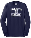 St. Louis Basketball - Classic Long Sleeve Shirt (Carolina Blue or Navy Blue)