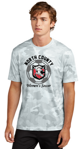 NCHS Women's Soccer - Camo Hex Short Sleeve Shirt