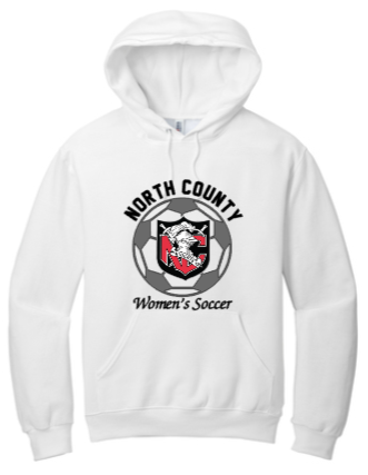 NCHS Women's Soccer  - Official Hoodie Sweatshirt (White, Black, Red or Grey)