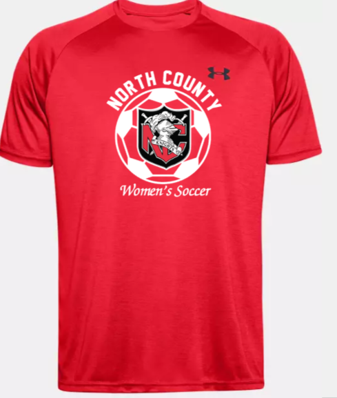 NCHS Women's Soccer  - Official Under Armour Performance Short Sleeve (White, Black or Red)
