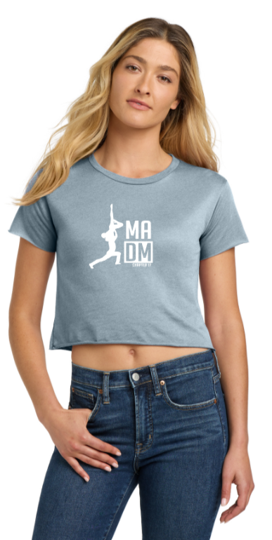 MADM Ch. 17 - Next Level Crop Top (Stonewash Denim) (Adult)