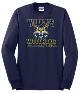 Woodridge Elementary - Navy Blue Long Sleeve Shirt (Youth and Adult)