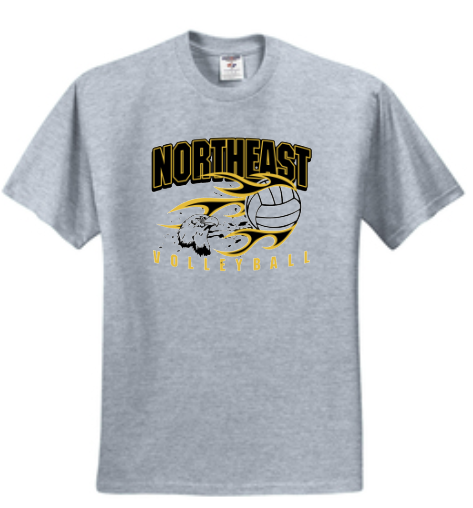 NHS Volleyball - Eagles Short Sleeve T Shirt (Black, White, or Grey)