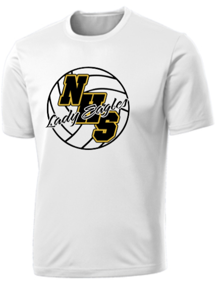 NHS Volleyball  - Official Performance Short Sleeve (White, Black, or Silver)
