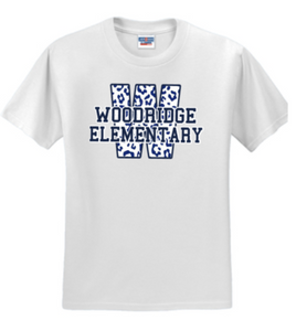 Woodridge Elementary - Leopard Short Sleeve Shirt (Youth or Adult)