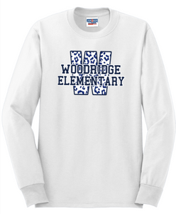 Woodridge Elementary - Leopard Long Sleeve Shirt (Youth and Adult)