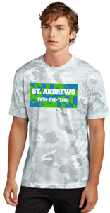 St. Andrews - Flag White Camo Hex Short Sleeve Shirt