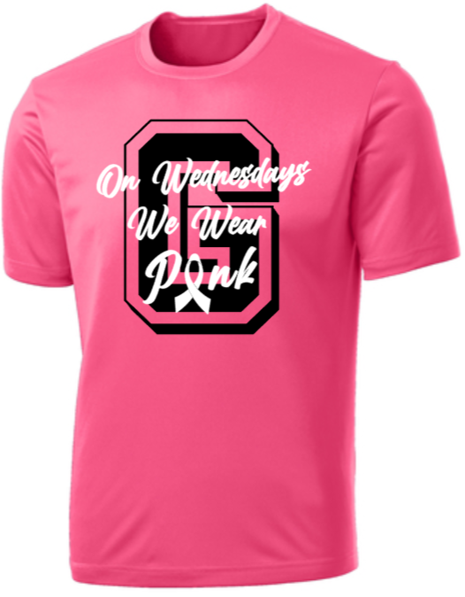 GHS Cheer - Wednesday Pink Performance Short Sleeve