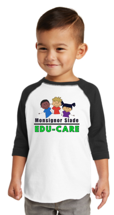 MSCS EDU-CARE - Raglan Baseball Shirt (Toddler, Youth or Adult)