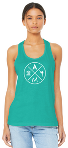 AMAD - Season 3 Teal Racer Back Tank Top