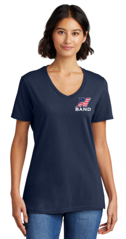 Northern Band - Small N - Navy Blue V Neck Short Sleeve