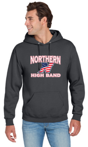 Northern Band - Letters - Charcoal Hoodie Sweatshirt (Youth and Adult)