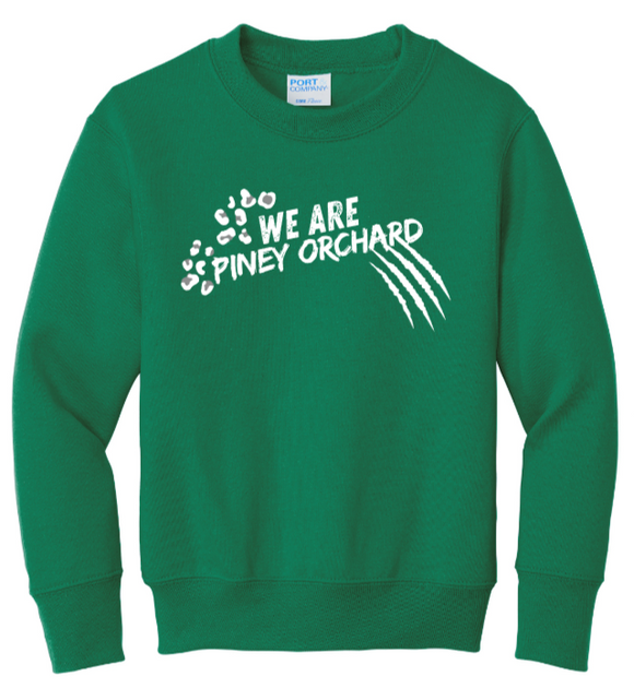 POES - WE ARE - Green Crew Neck Sweatshirt (Youth and Adult)