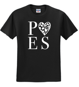 POES - HEART - Green Short Sleeve Shirt (Youth or Adult) (Copy)