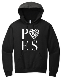 POES - HEART - Black Hoodie Sweatshirt (Youth and Adult)