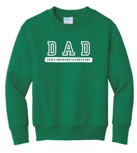 POES - DAD - Green Crew Neck Sweatshirt (Youth and Adult)