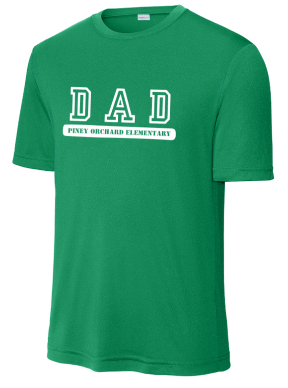 POES -DAD - Green Performance Short Sleeve Shirt