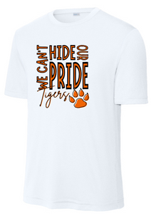 CSP Elementary - Can't Hide our Tiger Pride -  White Performance Short Sleeve Shirt