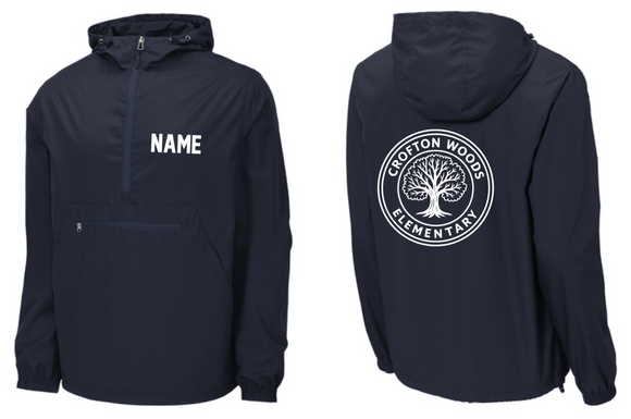 CWES - Circle Navy Packable Windbreaker
