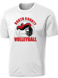 North County Volleyball- Official Performance Short Sleeve (White, Black or Grey)