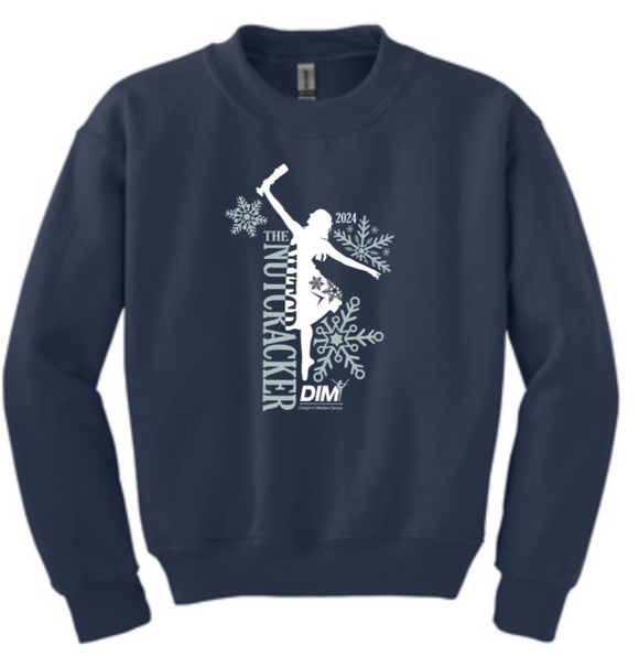 Design In Motion - 2024 Nutcracker - Navy Crewneck Sweatshirt (Youth and Adult)