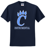 CHS Band - Instrumental T Shirt (White, Navy Blue or Carolina Blue)