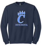 CHS Band - Instrumental Crewneck (White, Navy Blue or Carolina Blue)