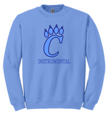 CHS Band - Instrumental Crewneck (White, Navy Blue or Carolina Blue)