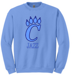 CHS Band - Jazz Crewneck Sweatshirt (White, Navy Blue or Carolina Blue)