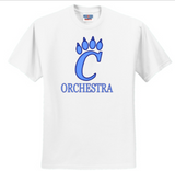 CHS Band - Orchestra T Shirt (White, Navy Blue or Carolina Blue)