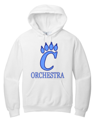 CHS Band - Orchestra Hoodie Sweatshirt (Carolina Blue, Navy Blue or White)