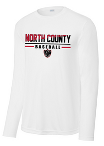 NCHS Baseball - Retro - Performance Long Sleeve T Shirt