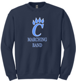 CHS Band - Marching Band Crewneck SweatShirt (White, Navy Blue or Carolina Blue)