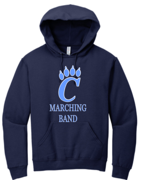 CHS Band - Marching Band Hoodie Sweatshirt (Carolina Blue, Navy Blue or White)