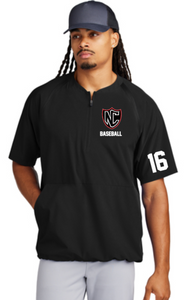 NCHS Baseball - 1/2-Zip Short Sleeve Cage Jacket