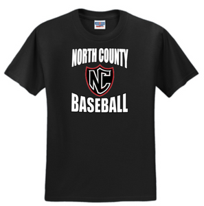 NCHS Baseball - Classic - Black Short Sleeve Shirt (Youth or Adult)