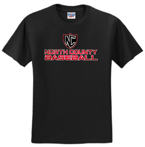 NCHS Baseball - Gradient - Black Short Sleeve Shirt (Youth or Adult)