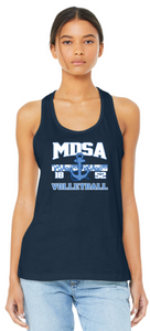 MDSA VBALL - Navy Racer Back Tank Top