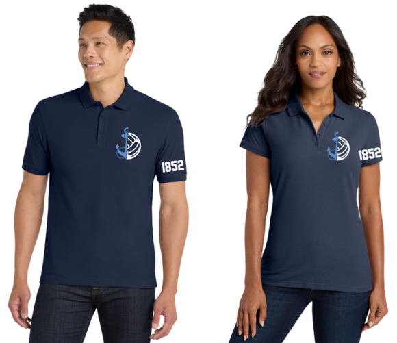 MDSA VBALL- Navy Ball Polo Printed (Unisex or Lady Cut)