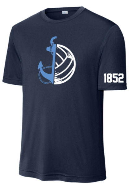 MDSA VBALL - Navy Ball Performance Short Sleeve Shirt