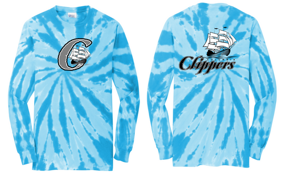 CAA  - Blue Tie Dye Long Sleeve Shirt (Youth and Adult)