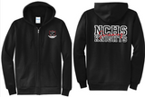 NCHS Swimming - Choose Your Stroke - Black Full Zip Hoodie (Youth and Adult)