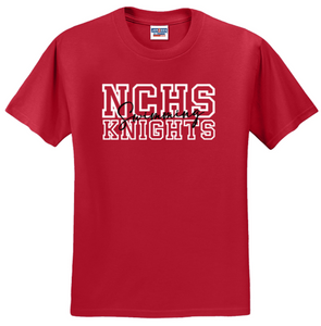 NCHS Swimming - Red Short Sleeve Shirt (Youth or Adult)