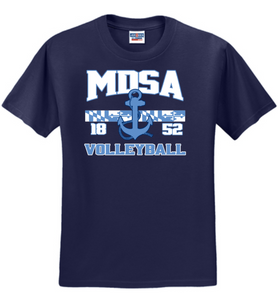 MDSA VBALL - Navy Short Sleeve Shirt