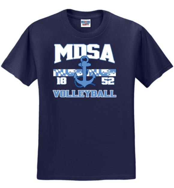 MDSA VBALL - Navy Short Sleeve Shirt